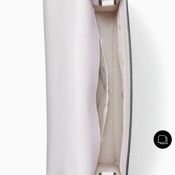 NWT Kate Spade Large Convertible Chain Crossbody Pink Pansy with Print - Picture 4 of 8